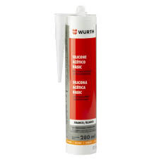 SILICONA ACETICA TRANSPARENTE 280ML WURTH