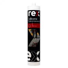 SILICONA ALTA TEMPERATURA ROJA 300ML REX