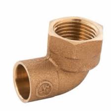 CODO BRONCE HI 1"