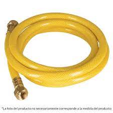 MANGUERA GAS AMARILLA 3/8 X 3/8 X 1MT