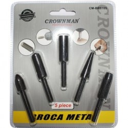 JUEGO DE FRESAS 5PCS CROWNMAN