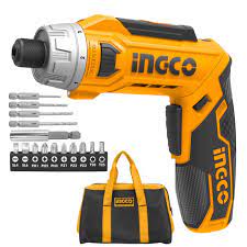 ATORNILLADOR 1/4 INALAMBRICO INDUSTRIAL 16 PCS 8V INGCO