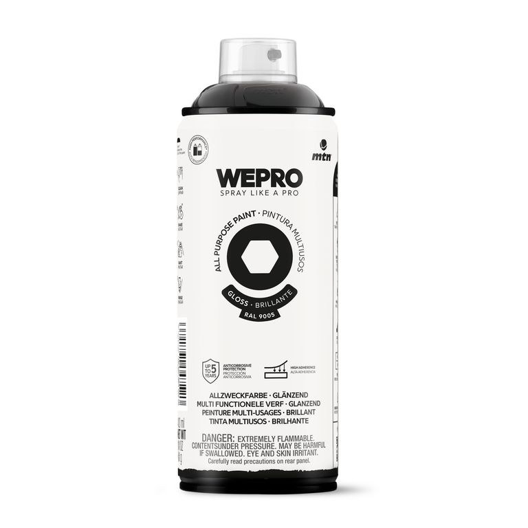 PINTURA SPRAY NEGRO BRILLANTE TRAFICO400ML