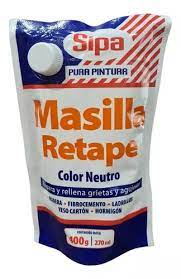 MASILLA RETAPE 400GR SIPA NOGAL