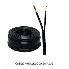 CABLE PARALELO 2X18 AWG NEGRO
