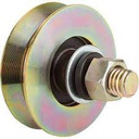 RUEDA PORTON SIN BASE C/PASADOR 90MM