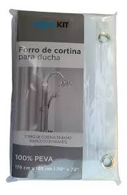 FORRO CORTINA BAÑO TRANSPARENTE CON IMANES INOXCROM