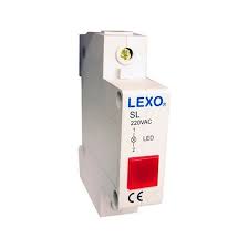 LUZ PILOTO ROJO RIEL DIN LEXO