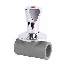 LLAVE DE PASO PPR MANILLA CROMADA 20MM