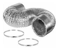 DUCTO DE VENTILACION ALUMINIO FLEXIBLE 4" CON ABRAZADERA