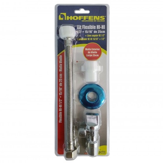 KIT LLAVE ANGULAR FLEXIBLE DE 25CM HOFFENS