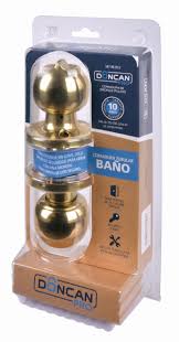 CERRADURA CILINDRICA BAÑO BRONCE DONCAN