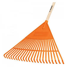 BARRE HOJA PLASTICO 18D C/MANGO MADERA TRAMONTINA