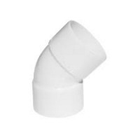 CURVA TUBO BAJADA AGUA PVC BLANCO 65º