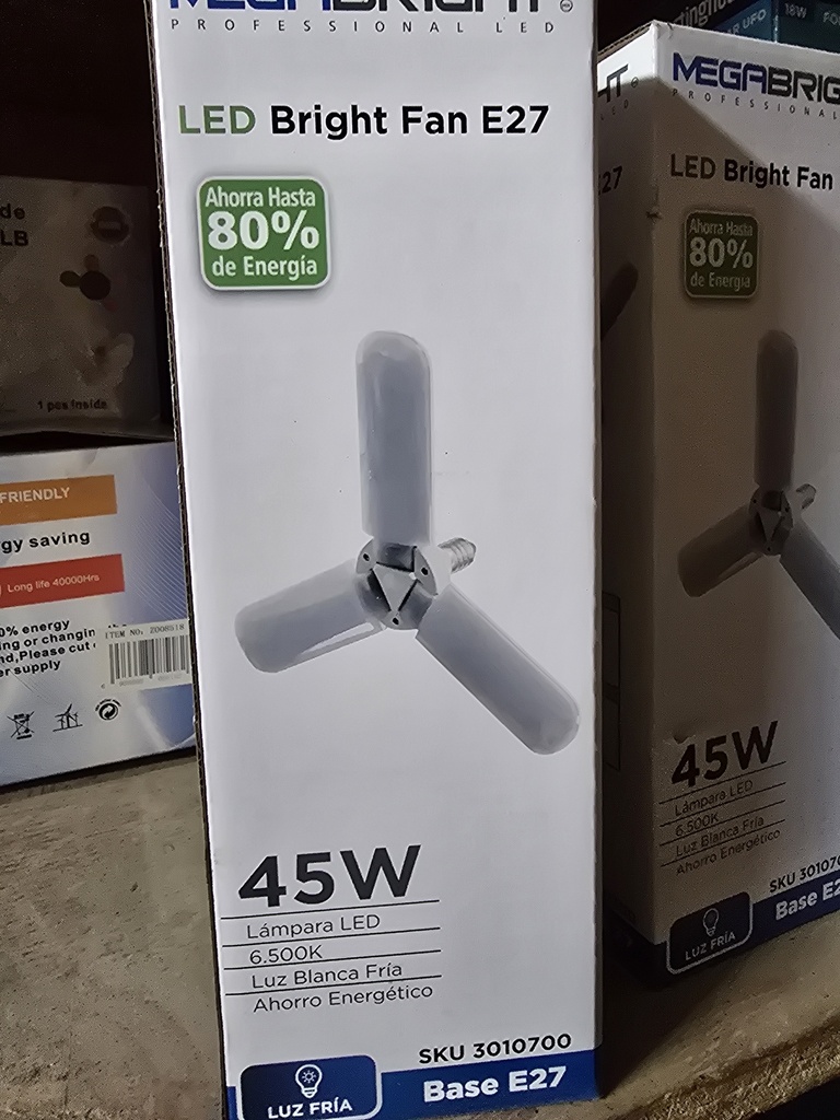 AMPOLLETA LED 3 PATAS 45W MEGA BRIGHT