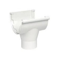 BAJADA DE AGUA CANAL PVC BLANCA