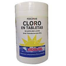 CLORO TABLETA PISCINA 1KG DIDEVAL