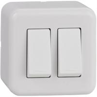 INTERRUPTOR SOBREPUESTO DOBLE 10A