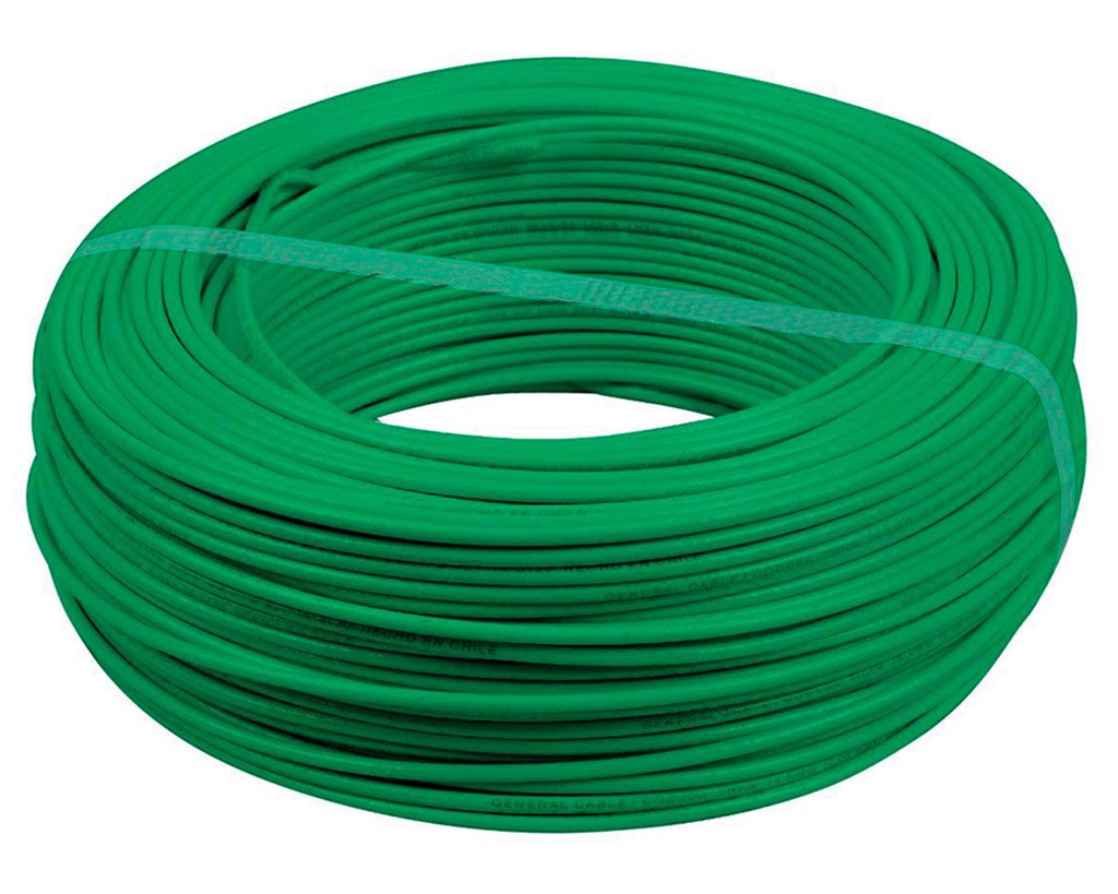 ALAMBRE H07V-U 2,5MM ROLLO 100 MT, VERDE