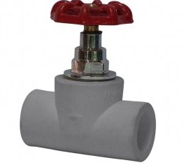 LLAVE DE PASO PPR MANILLA METALICA ROJA 25MM