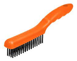 ESCOBILLA ACERO CON MANGO PLASTICO 1 UN