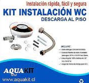 KIT INSTALACION WC DESCARGA AL PISO AQUAKIT