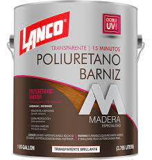 BARNIZ POLIURETANO 15 MIN TRANSPARENTE GALON LANCO
